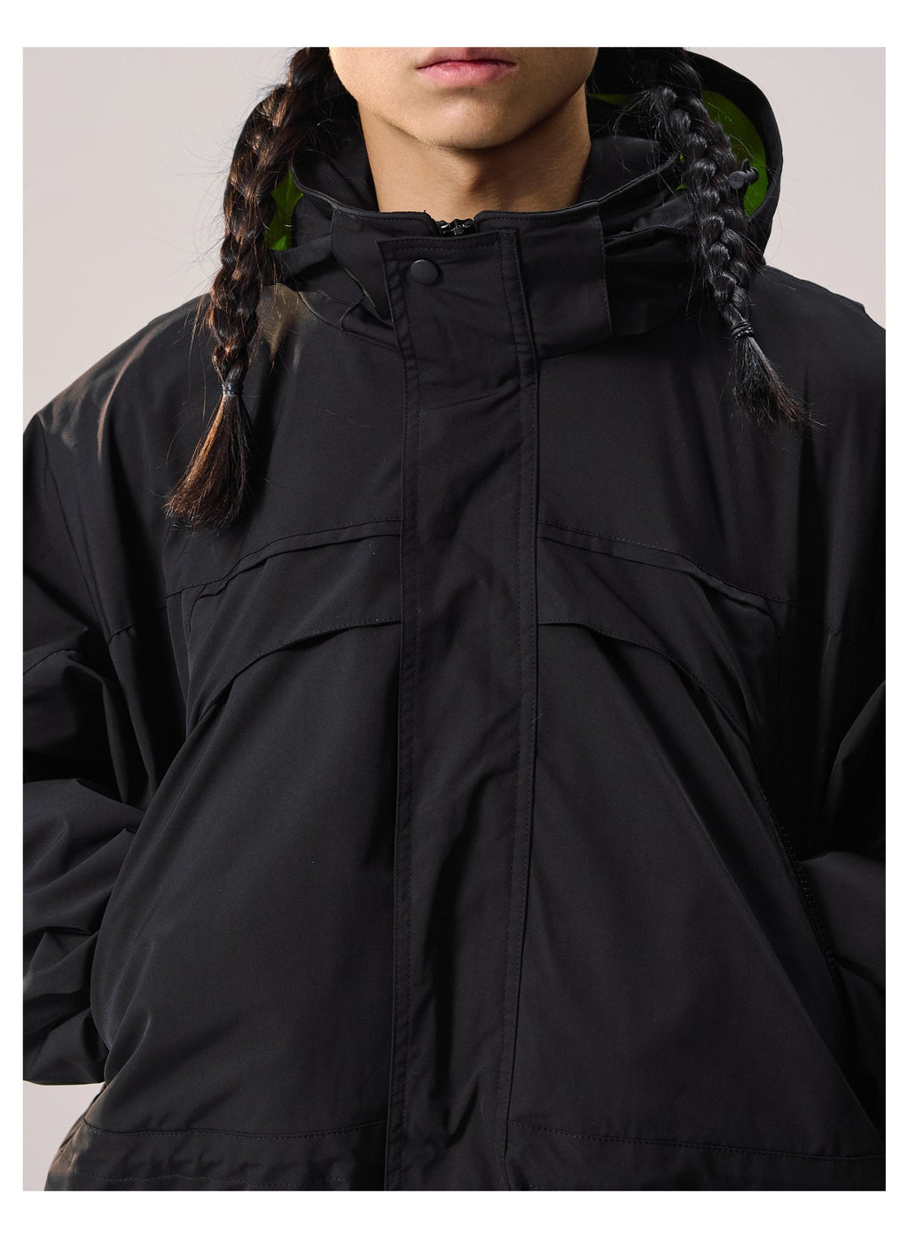 Remedy Backpack Design Hooded Windbreaker Jacket