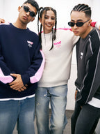 VOTE VVVVOTE Color Blocked Striped Sweatshirt