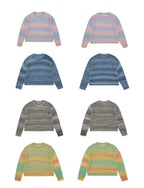 EVILKNIGHT(EK) Gradient Striped Knit Sweater