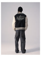 Remedy RMD Pearl Embroidered Leather Varsity Jacket