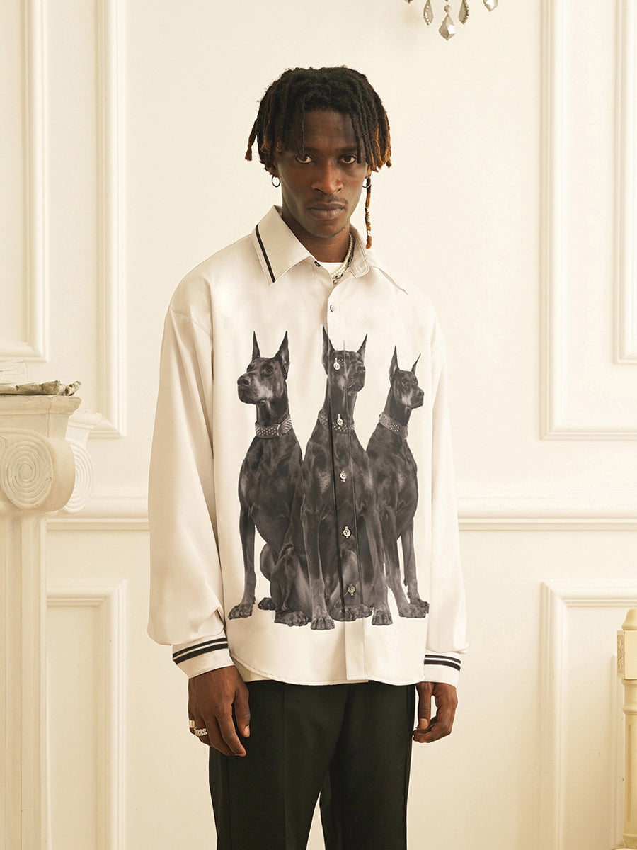 EMPTY REFERENCE Doberman Long Sleeve Shirt