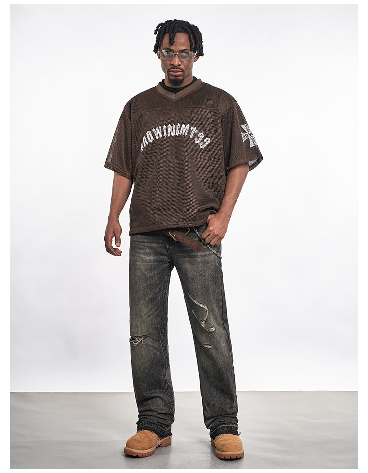 F3F Select Cross Print Mesh Jersey