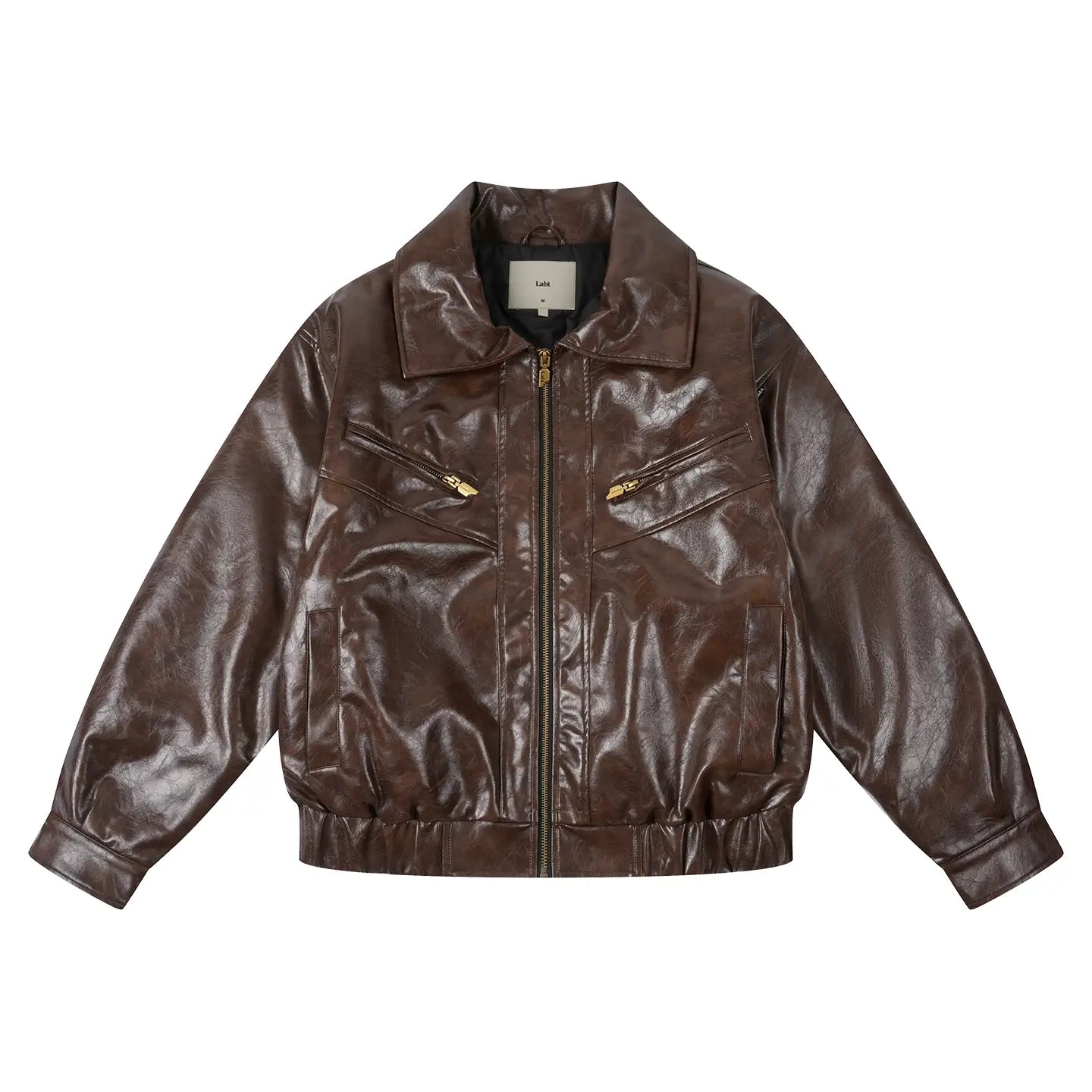 Labt Oil Waxed PU Leather Jacket