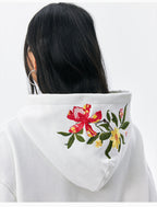 MEDM Colorful Floral Embroidered Hoodie