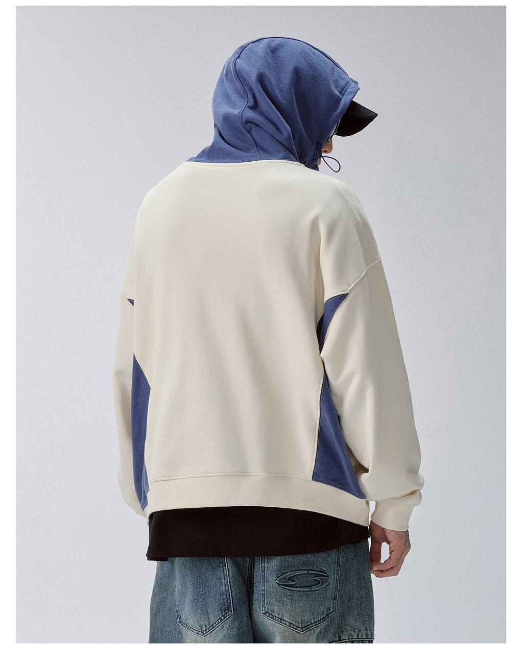 F2CE Color Block Hood with Zip Hoodie