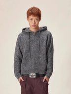 EVILKNIGHT(EK) Speckled Knit Zip Up Hoodie