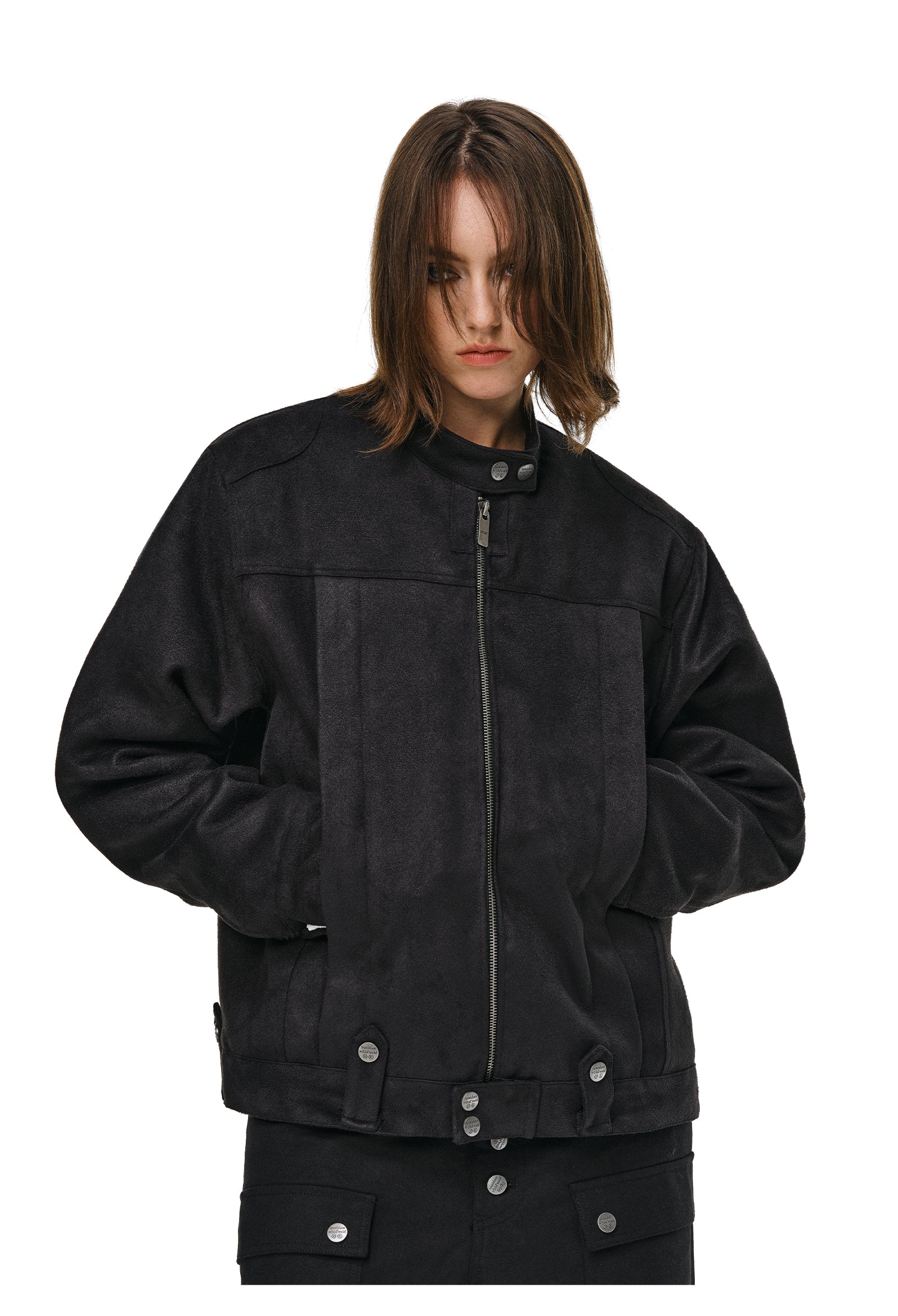 ANTIDOTE Brushed Suede Racing Jacket