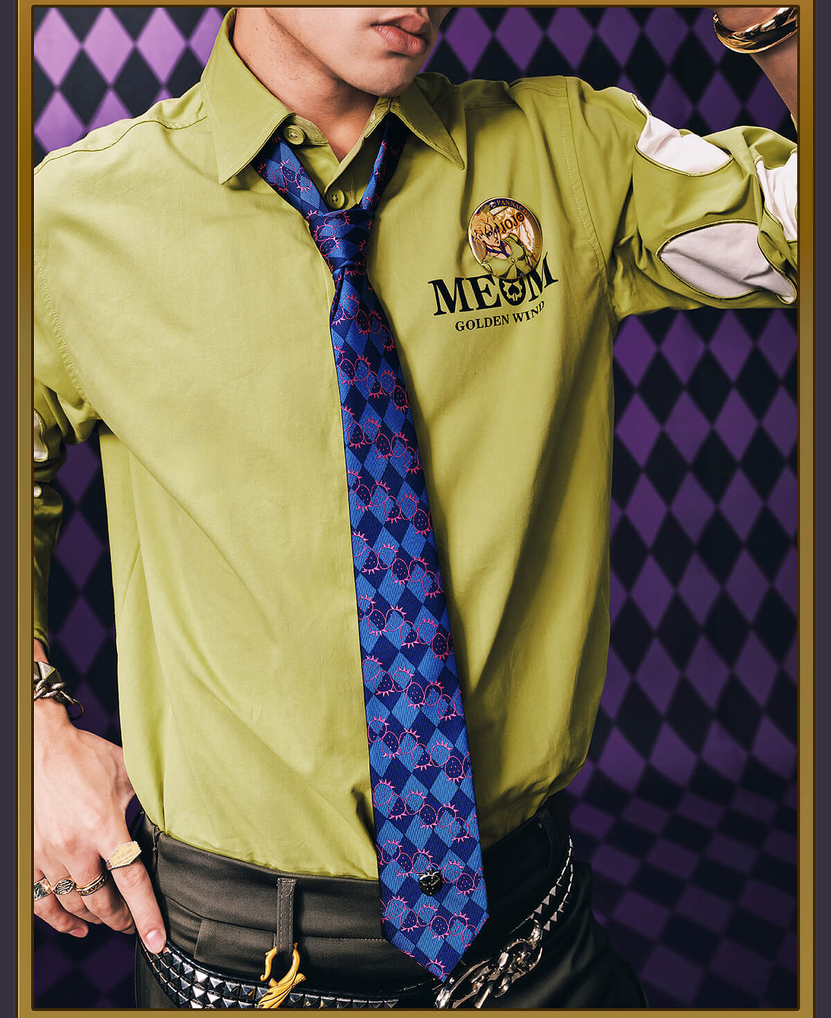 MEDM × JOJO Patchwork Long Sleeve Shirt