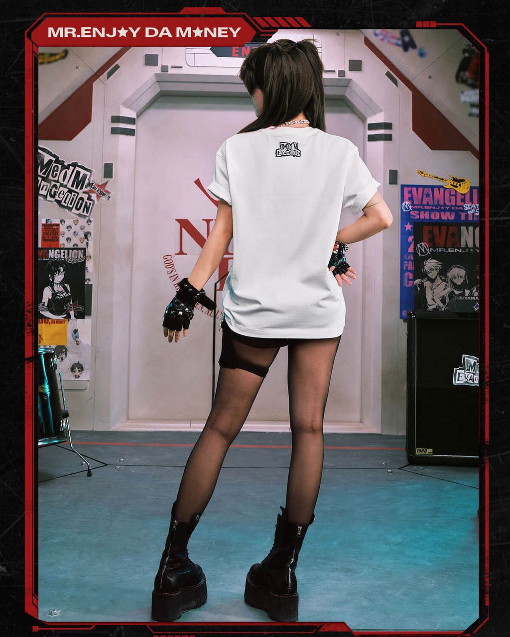 MEDM x EVA NEVER END Character Code Graphic Tee