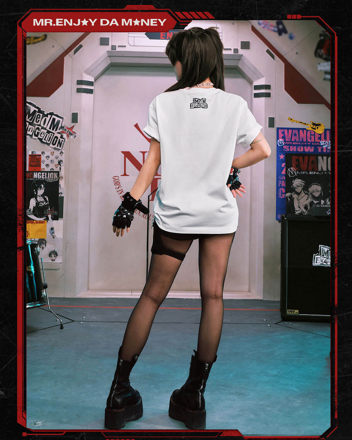 MEDM x EVA NEVER END Character Code Graphic Tee