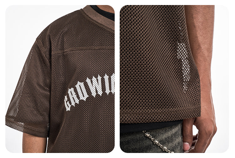 F3F Select Cross Print Mesh Jersey