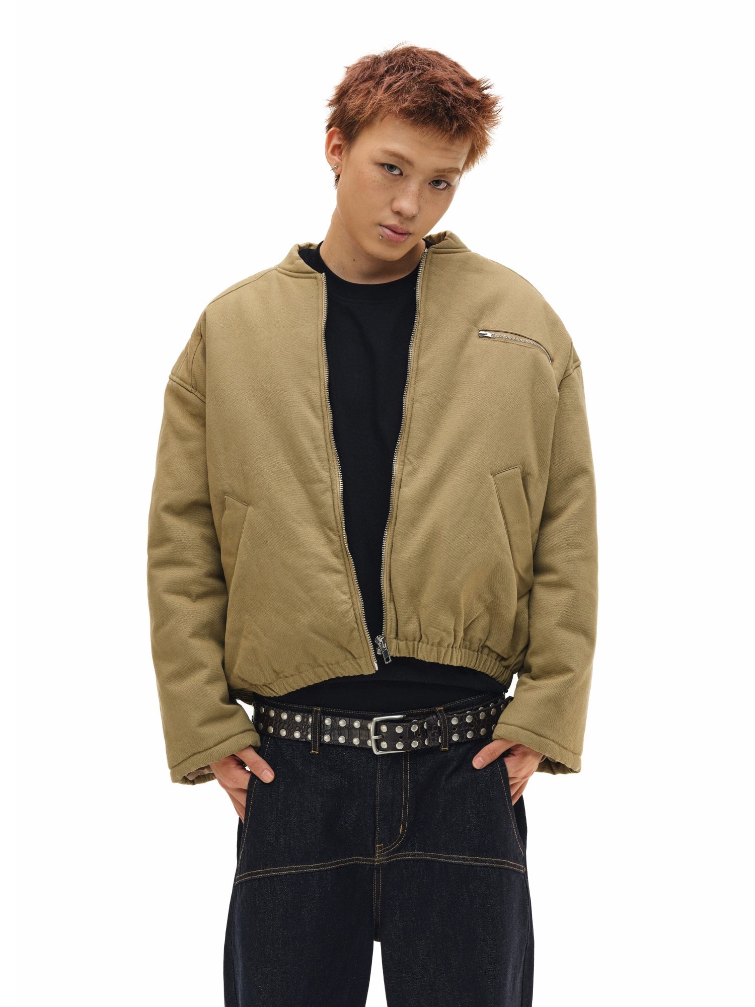 NOVACAM Canvas Puffer Short Work Jacket