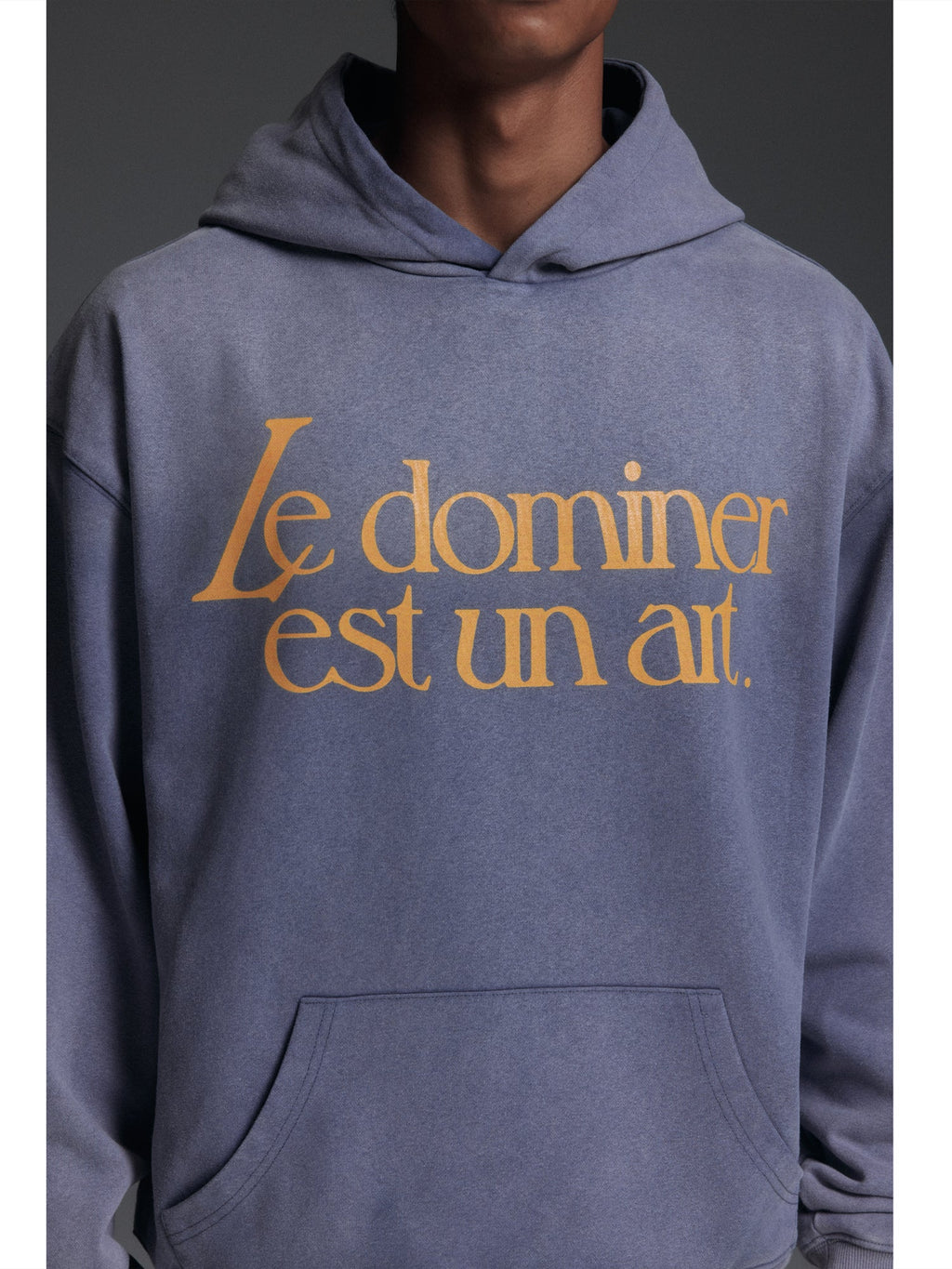 NOVACAM Washed Distressed Vintage Letters Logo Hoodie