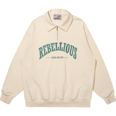 Harsh and Cruel Half Zipper POLO Sweatshirts