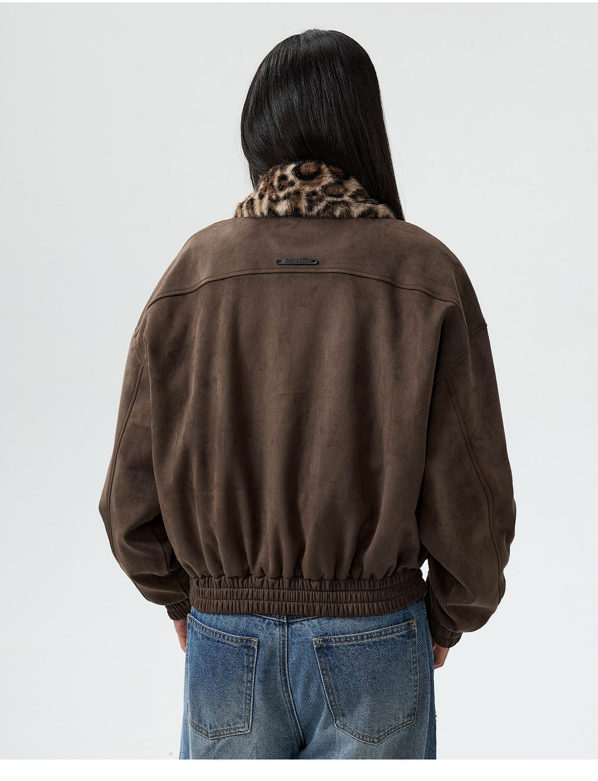 MEDM Detachable Collar Suede Jacket