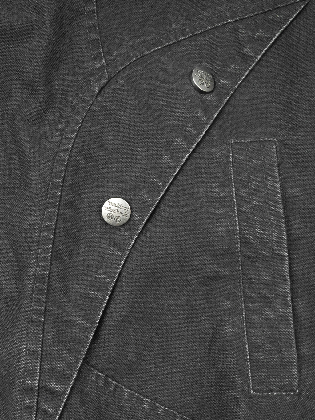 ANTIDOTE Deconstructed Washed Canvas Bomber Jacket