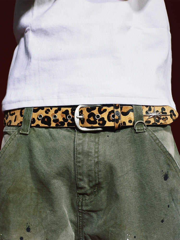 Remedy Star Studded Cowhide Leather Belt