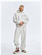 MEDM Embroidered Lettered Logo Hoodie & Sweatpants