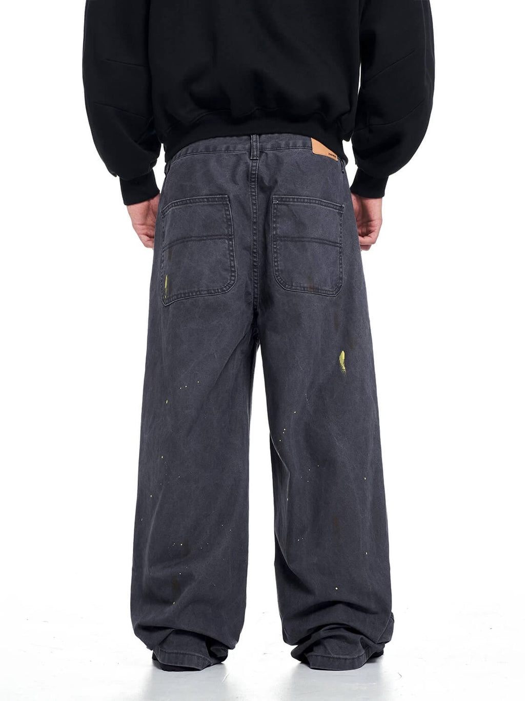 F3F Select Paint Splatter Washed Baggy Work Pants