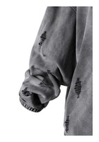 KARMANISTIC Distressed Washed Rivets Hoodie
