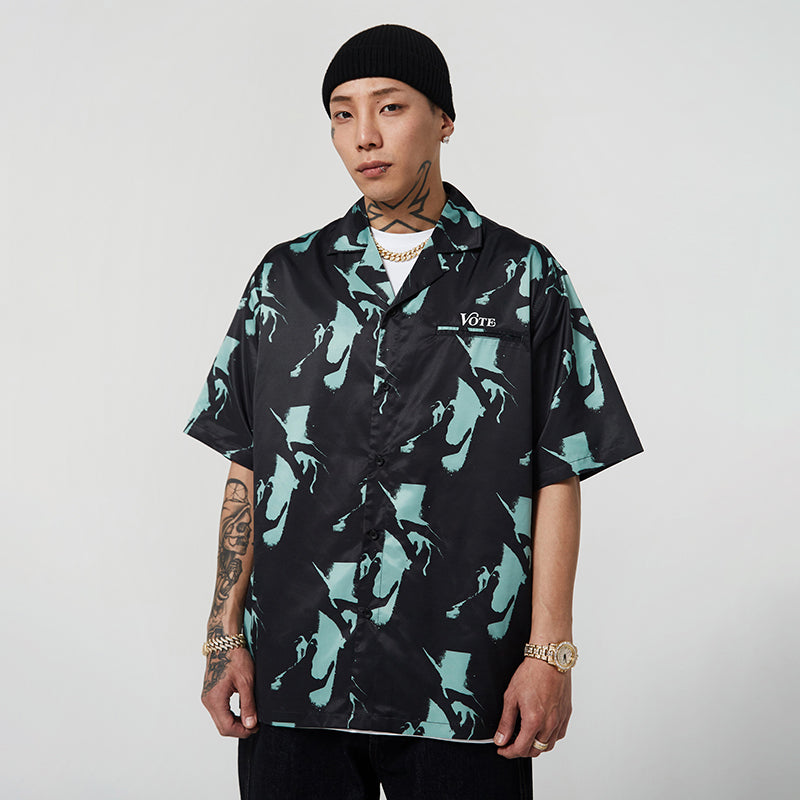 VOTE Palm Pattern Shirt