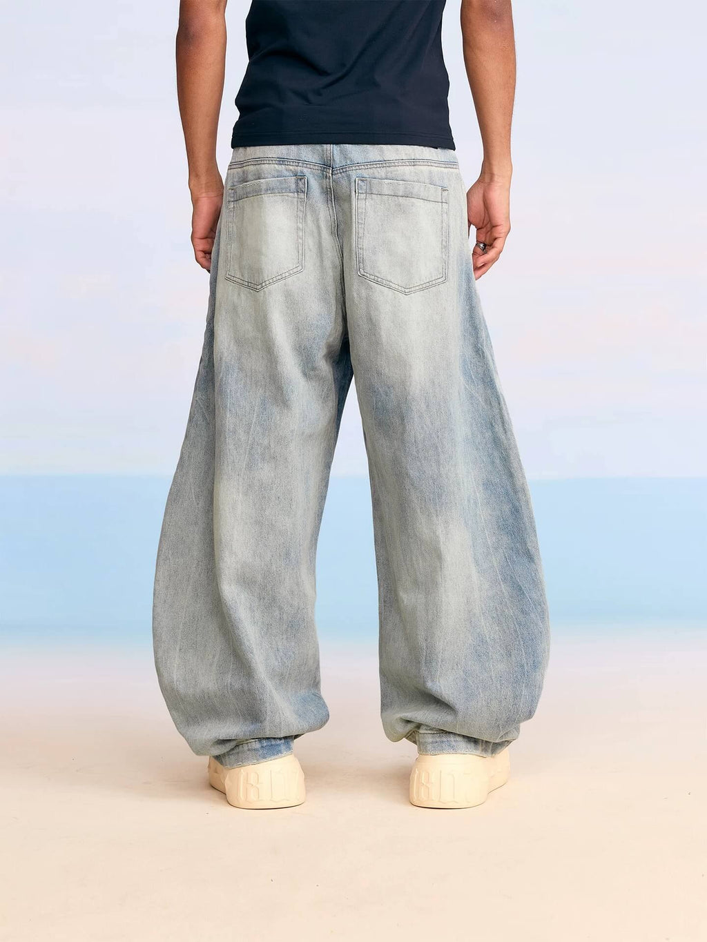 1807 Heavy Washed Machete Baggy Jeans