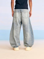 1807 Heavy Washed Machete Baggy Jeans