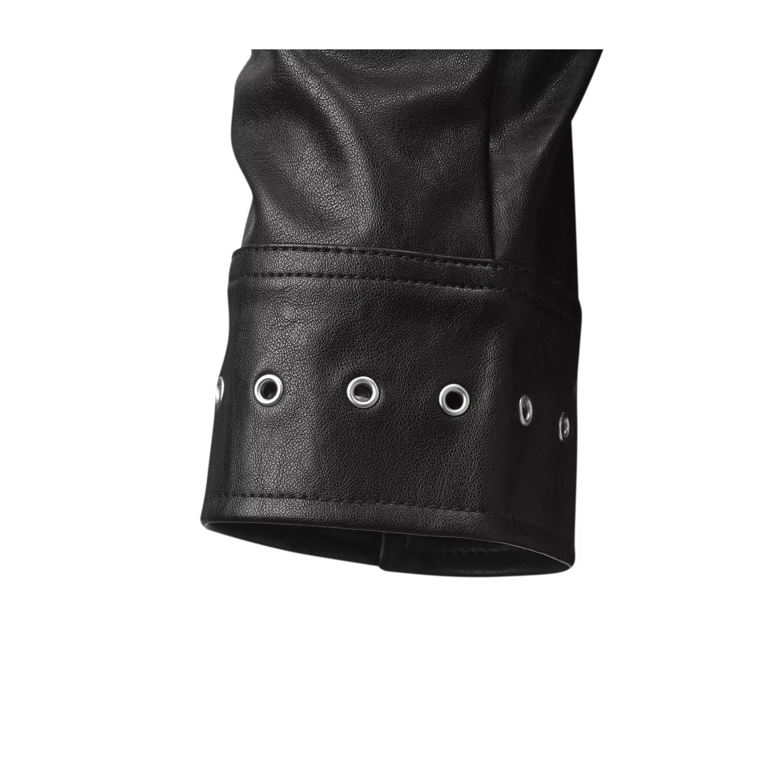 KARMANISTIC Racing Short Leather Jacket