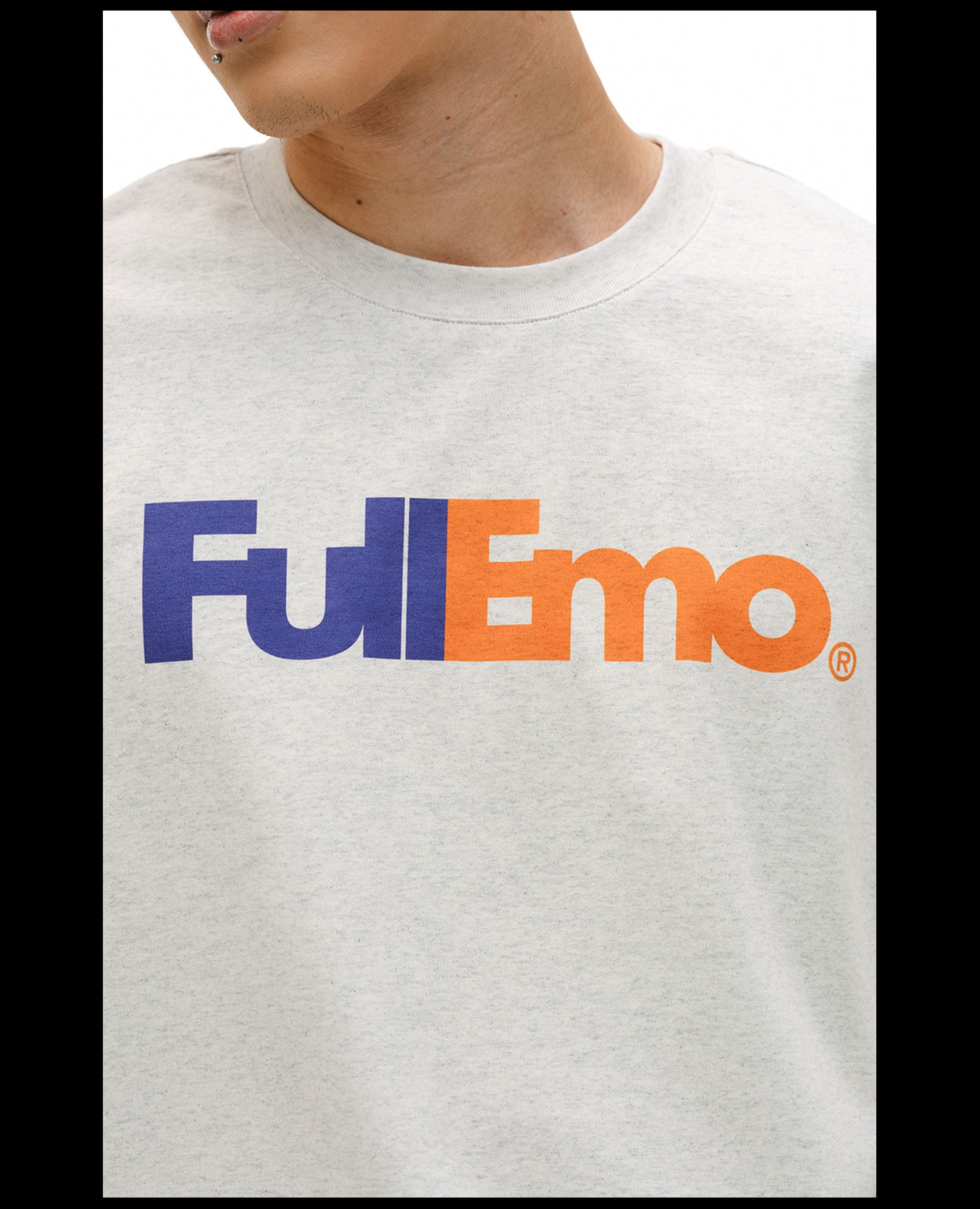 NOVACAM Vintage Playful Logo Long Sleeve Tee