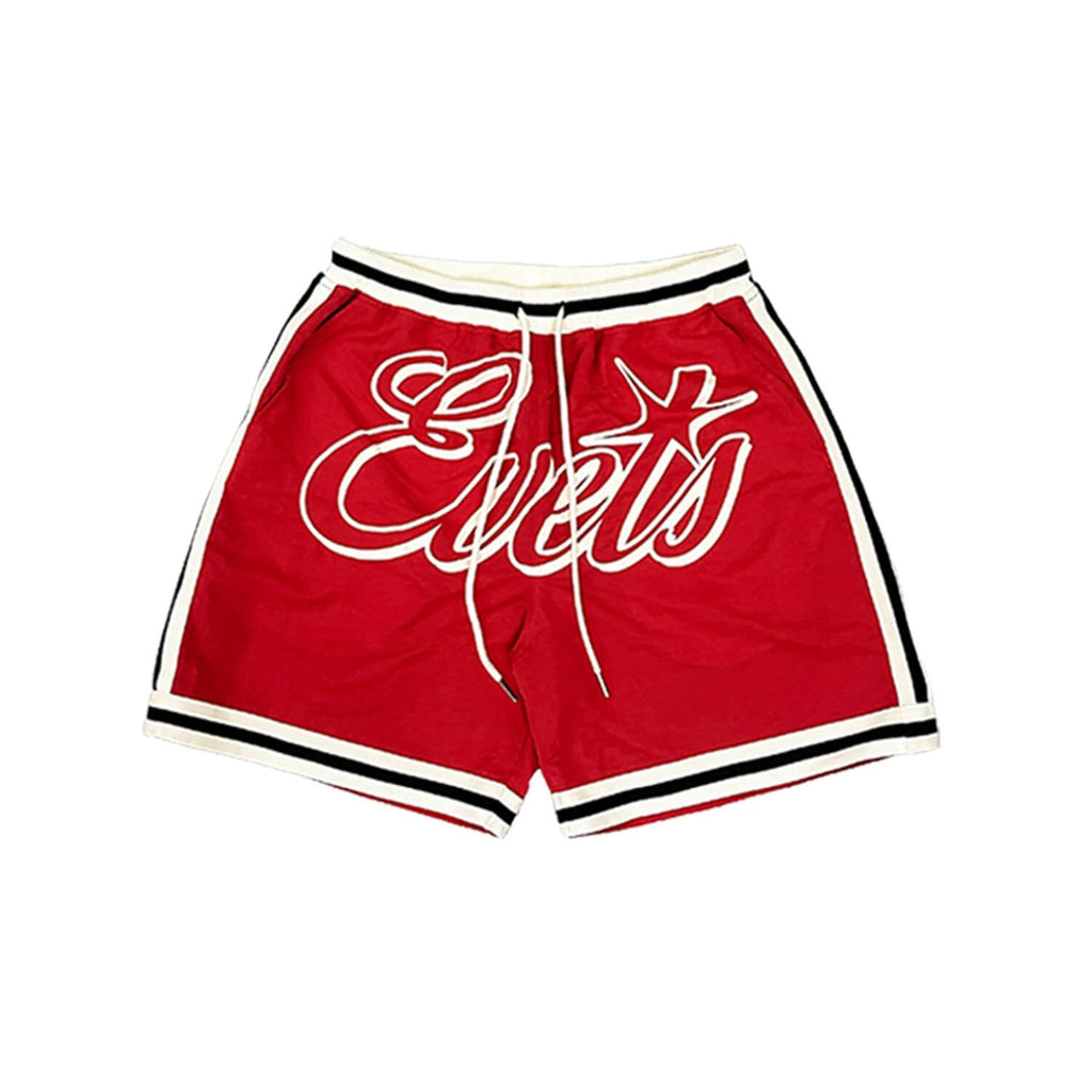 EVETS Color Block Logo Basketball Shorts