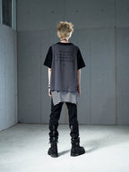 VENTUREK Double Layer Multi Zipper Destroyed Tee