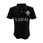 KARMANISTIC Embroidered and Printed Short Polo Shirt