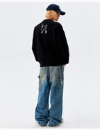 MEDM Floral Logo Embroidered Sweatshirt
