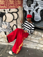 KARMANISTIC Original Embroidery Baggy Jogger Sweatpants