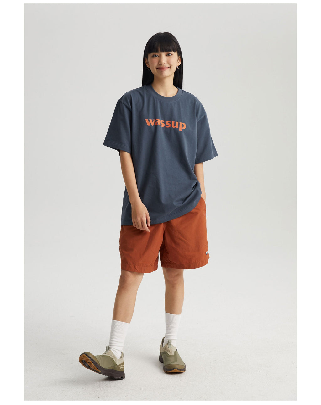 Wassup House Big Logo Print Basic Tee