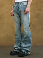 YADcrew Washed Whisker Jeans