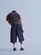 LIBERAFIT Raw Denim Below Knee Shorts