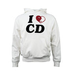 TGFCLUB I LOVE CD Embroidered Hoodie