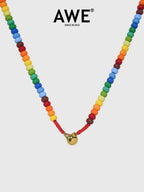 AWE Colorful Enamel Beaded Necklace