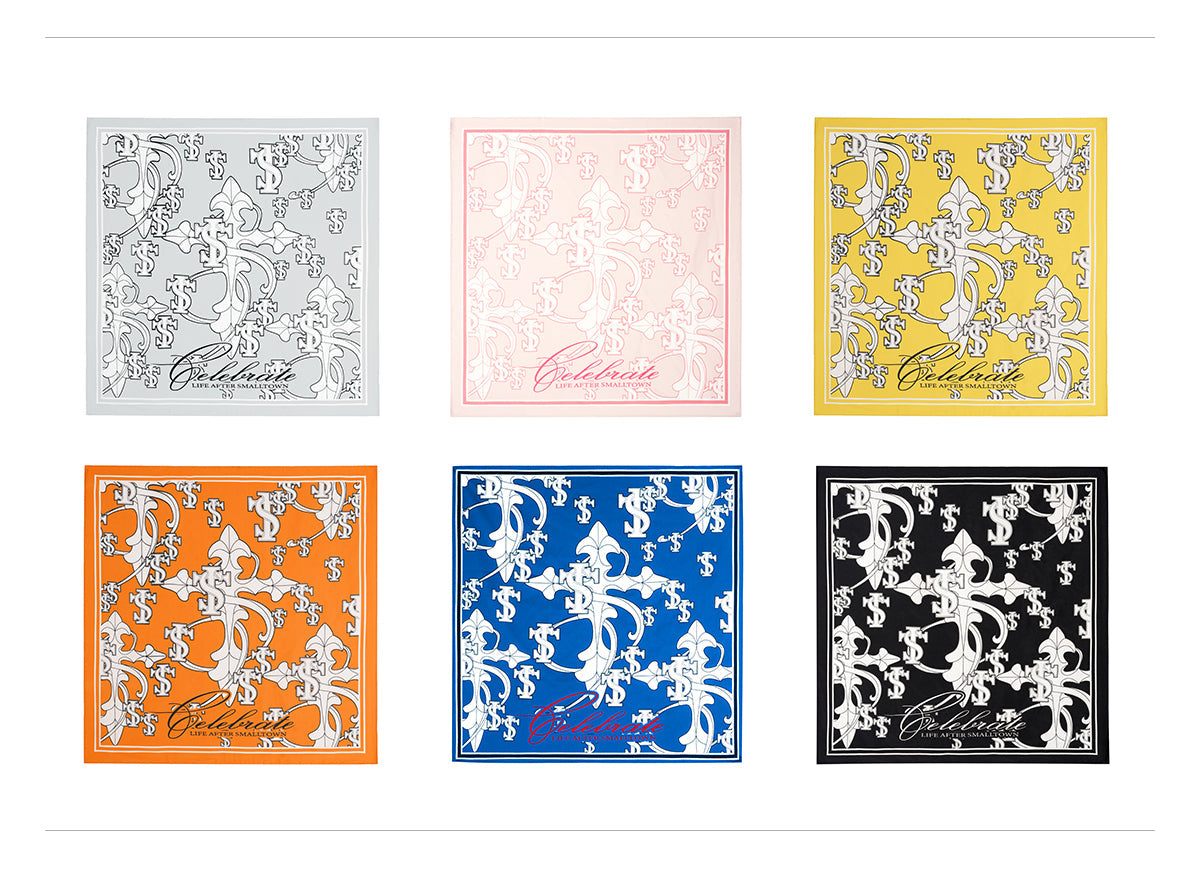 Small Town Kid Cross Logo Square Scarf / Bandana