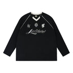 Labt Emblem Patch Mesh Long Sleeve Soccer Jersey