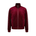 YADcrew Silver Thread Velvet Pearl Track Jacket