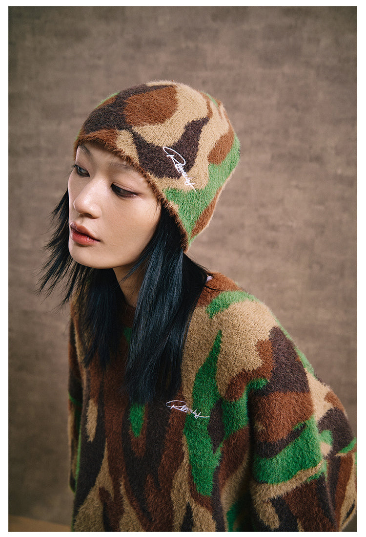 Remedy Flame Camouflage Knit Sweater