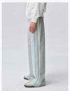 MEDM Side Stripe Four-Bar Drawstring Baggy Sweatpants