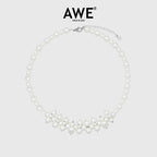 AWE Luxury Flower Pearl Necklace