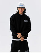 MEDM Logo Embroidered Basic Sweatshirt