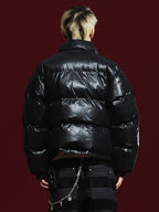 Remedy Cracked Design Puffer Jacket