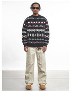 F3F Select Snowflake Button Knit Cardigan