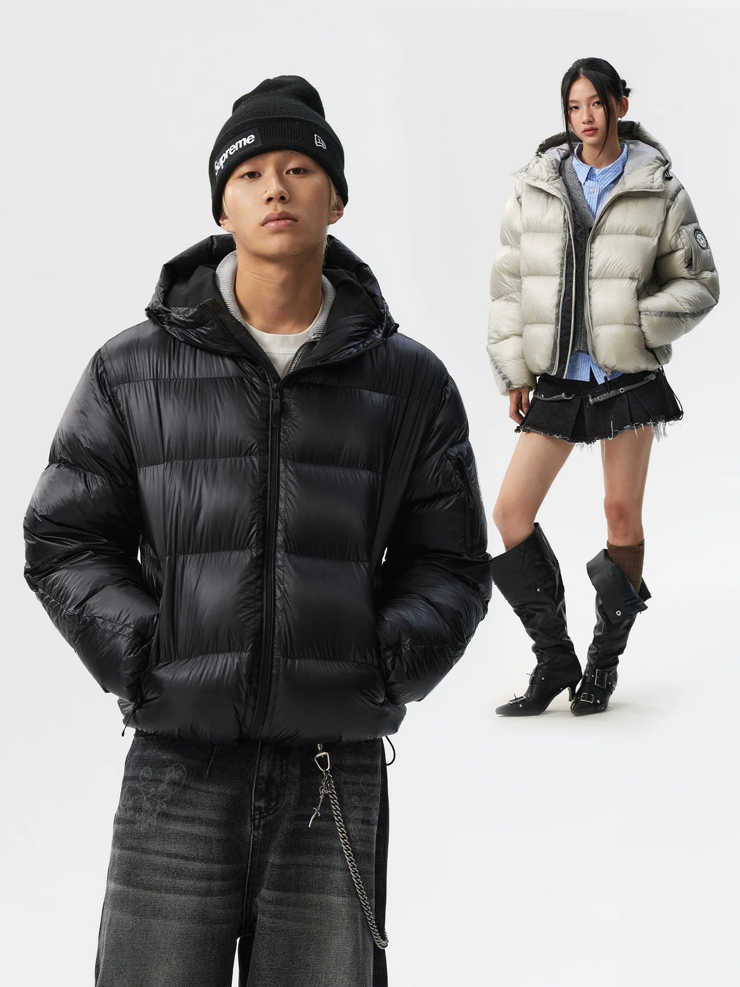 MEDM Hooded Sheer Down Jacket
