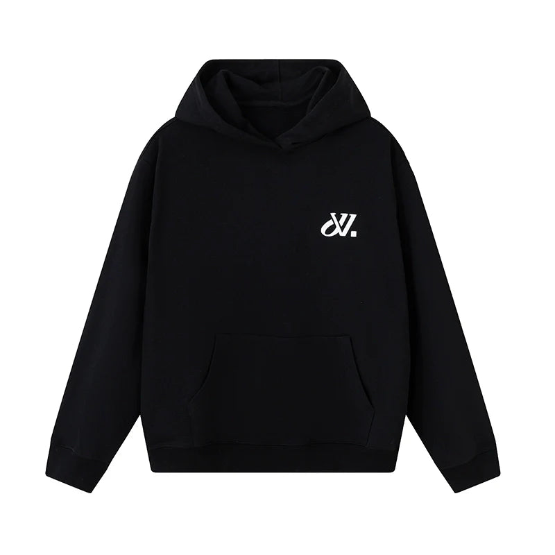 JUST VIBE Basic JV Logo Embroidered Hoodie